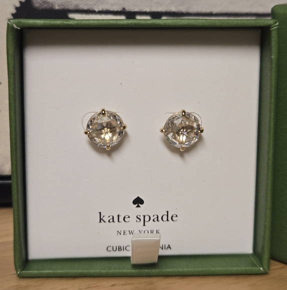 kate spade Jewelry - ⚠️SOLD⚠️Kate Spade Cubic Zirconia Stud Earrings NIB